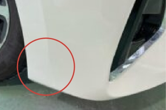 バンパーすり傷 30cm以内(1ヶ所) After