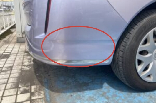 バンパーすり傷 30cm以上(1ヶ所) After