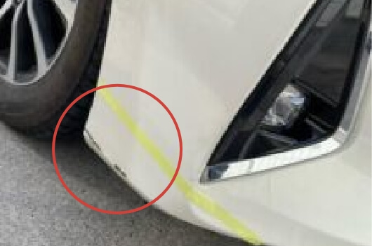 バンパーすり傷 30cm以内(1ヶ所) Before