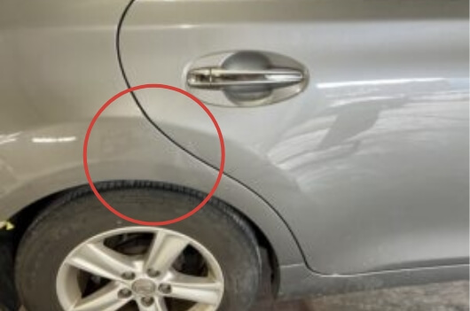 ヘコミ 10cm以内 After